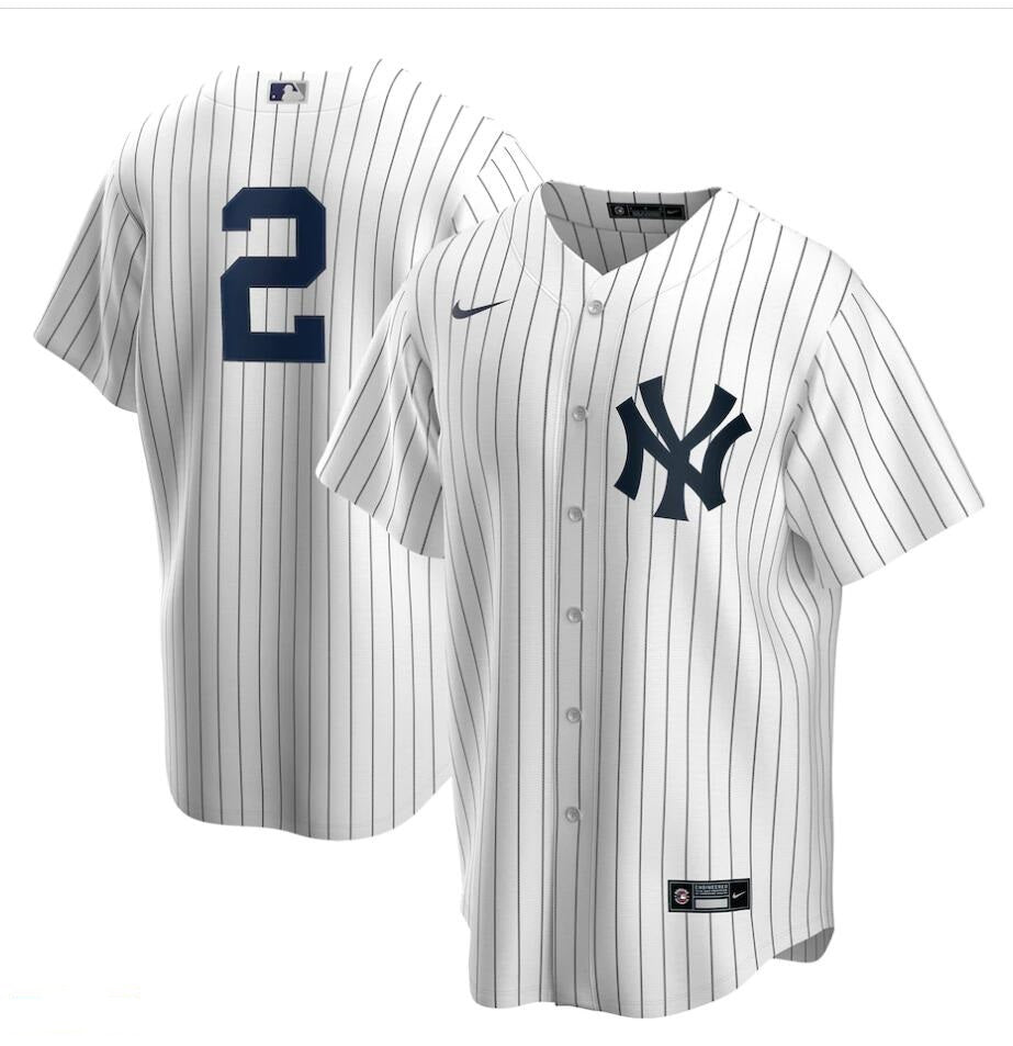 Men's New York Yankees #2 Derek Jeter Baseball Jersey