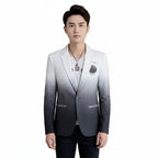 Men's Gradient Slim Fit Blazer Suit Jacket Korean Style