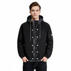 Men's Hooded Loose Fit Layered Fashion Jacket