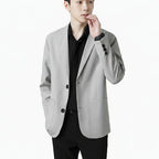 Men's Summer Slim Fit Business Casual Drapey Blazer Jacket