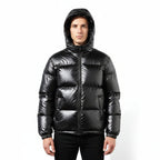 Men's Warm Cotton Color Block Cardigan Jacket