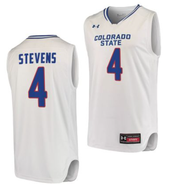 Men's #4 Isaiah Stevens Colorado State Rams College Basketball Jersey
