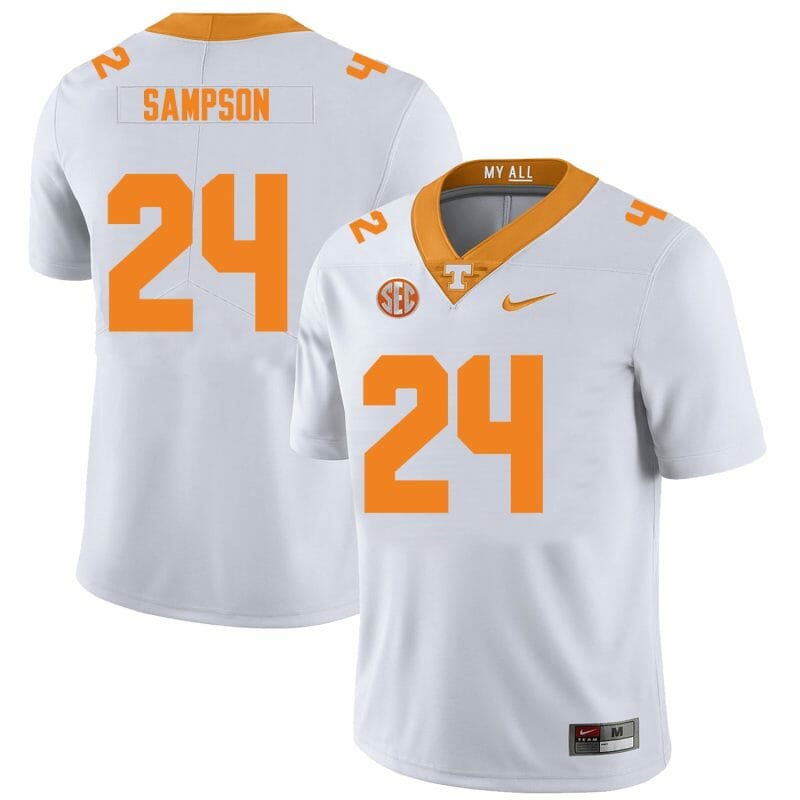 Men's #24 Dylan Sampson Tennessee Volunteers Football Jersey