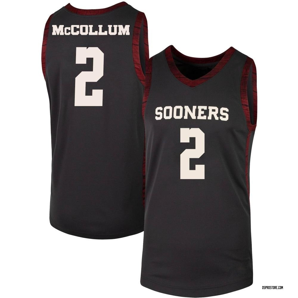 Men's #2 TJavian McCollum Oklahoma Sooners College Basketball Jersey