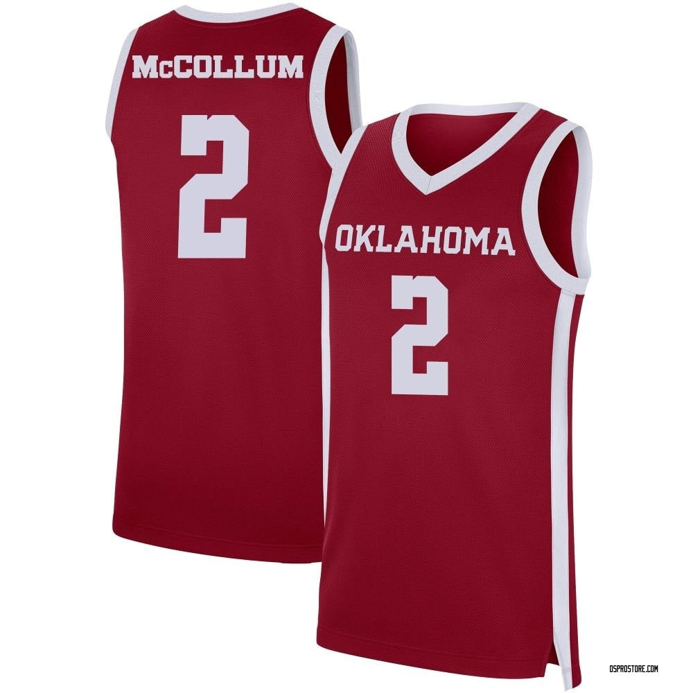 Men's #2 TJavian McCollum Oklahoma Sooners College Basketball Jersey