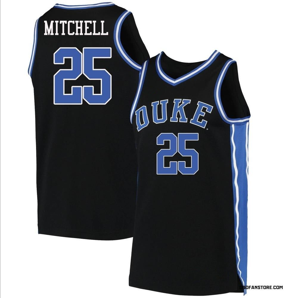 Men's #25 Mark Mitchell Duke Blue Devils College Basketball Jersey