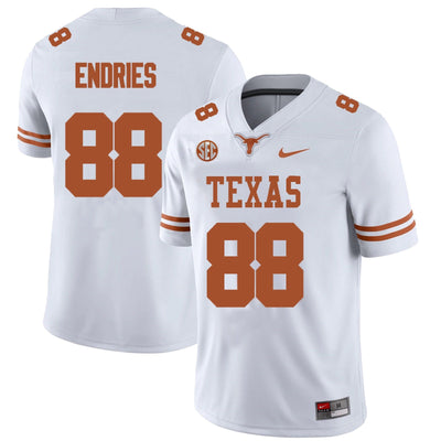 Men’s Texas Longhorns #88 Jack Endries College Football Jersey