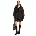Women's Graphene Duck Down Stand Collar Puffer Jacket
