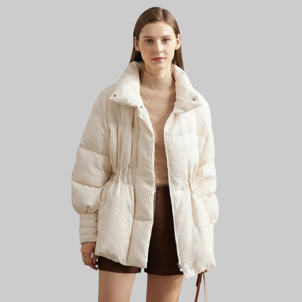 Women's Graphene Duck Down Stand Collar Puffer Jacket
