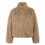 Women's Winter Zip-Up Thermal Faux Fur Jacket