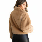 Women's Winter Zip-Up Thermal Faux Fur Jacket