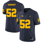 Men's #52 Karsen Barnhart Michigan Wolverines College Football Jersey
