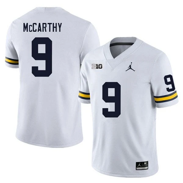 Men's #9 J.J. McCarthy Michigan Wolverines College Football Jersey