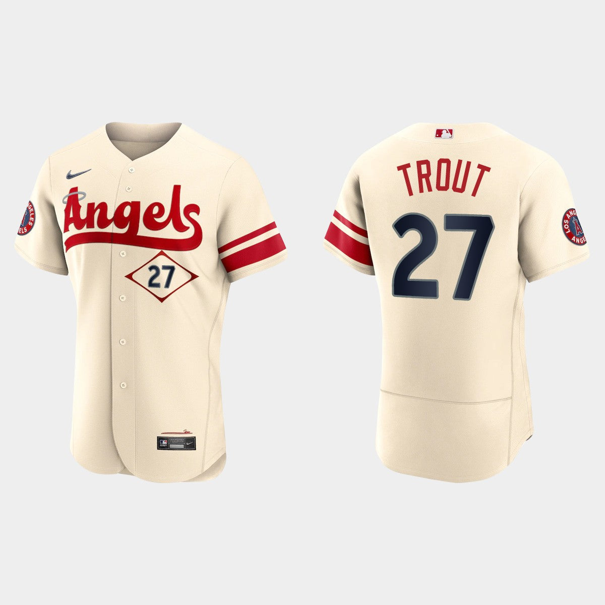 Men's Los Angeles Angels #27 Mike Trout Baseball Jerseys