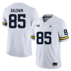 Men's #85 Daylen Baldwin Michigan Wolverines College Football Jersey
