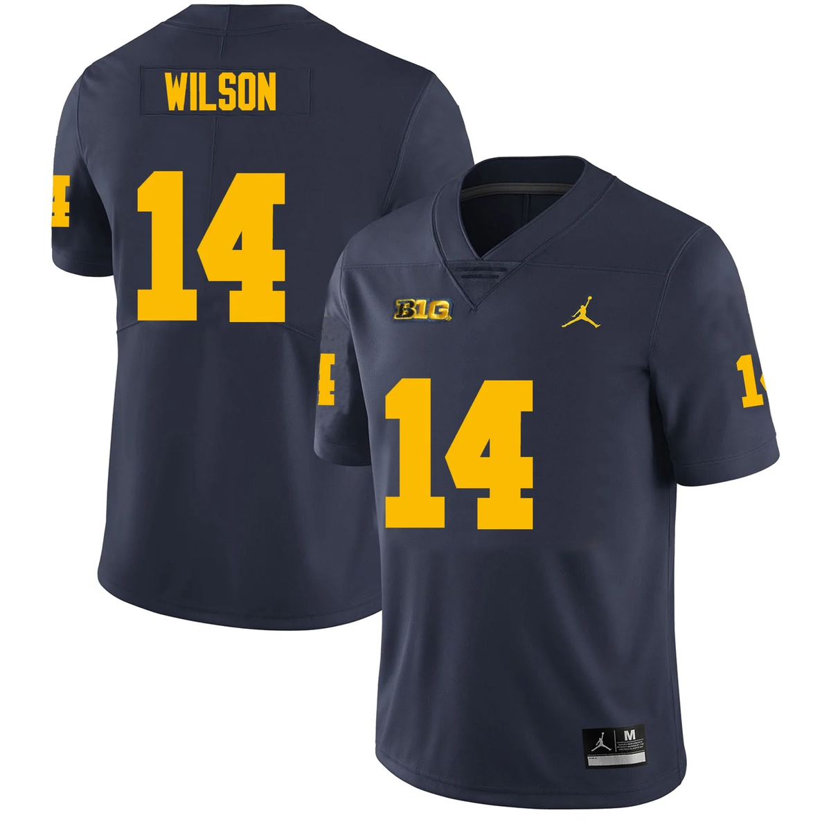 Men's #14 Roman Wilson Michigan Wolverines College Football Jersey