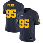 Men's #95 Trey Pierce Michigan Wolverines College Football Jersey