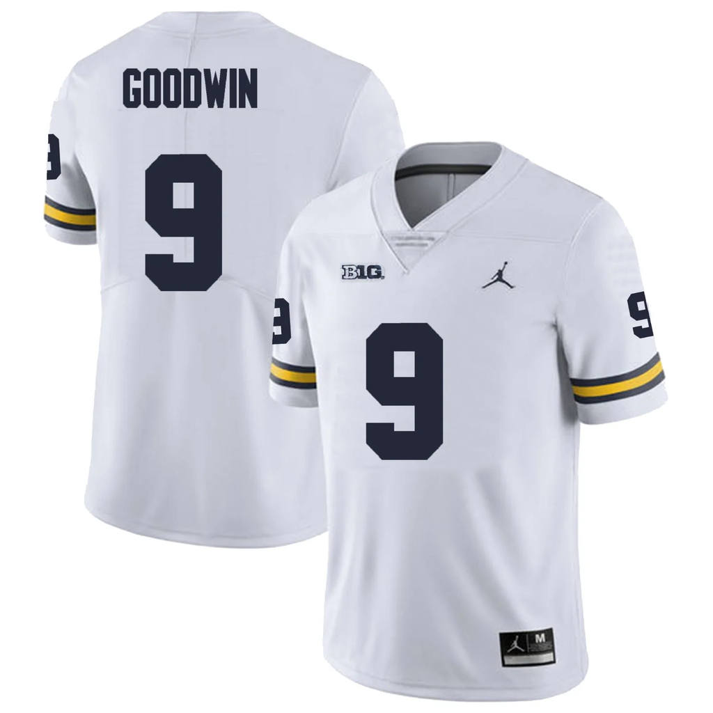 Men's #9 Channing Goodwin Michigan Wolverines College Football Jersey