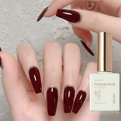 VividVarnish UV Polish – Durable Wine Red Shades with Long-Lasting Hold