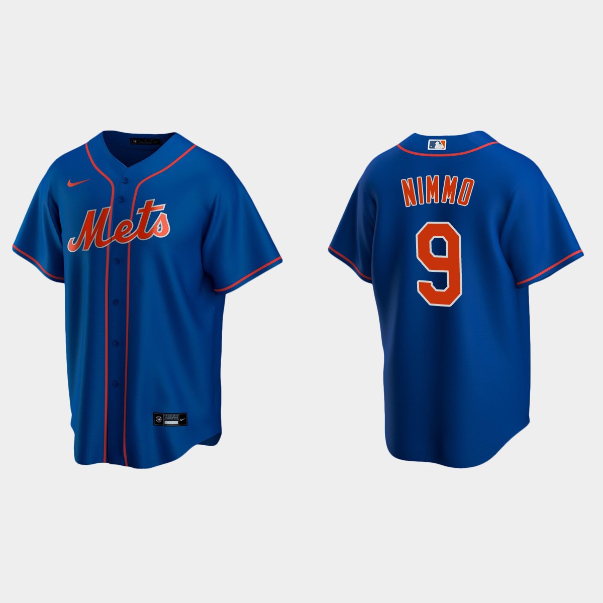 Mens New York Mets #9 Brandon Nimmo Baseball Jersey