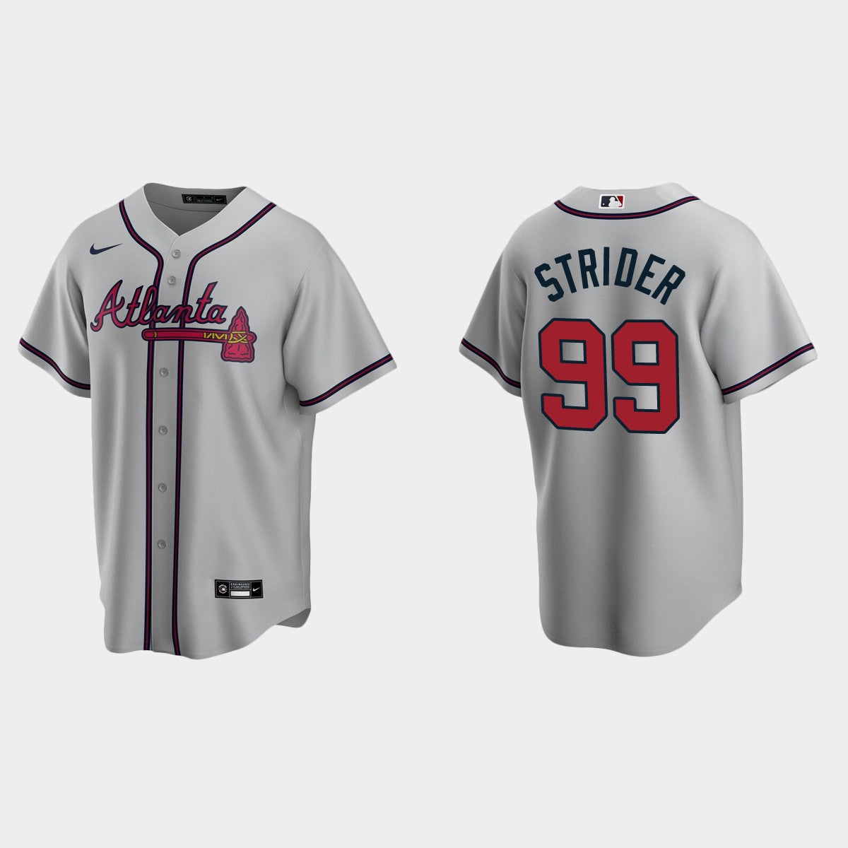 Men's Atlanta Braves #99 Spencer Strider Baseball Jersey
