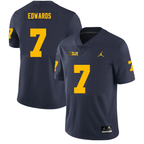 Men's #7 Donovan Edwards Michigan Wolverines College Football Jersey