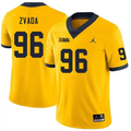 Men's #96 Dominic Zvada Michigan Wolverines College Football Jersey