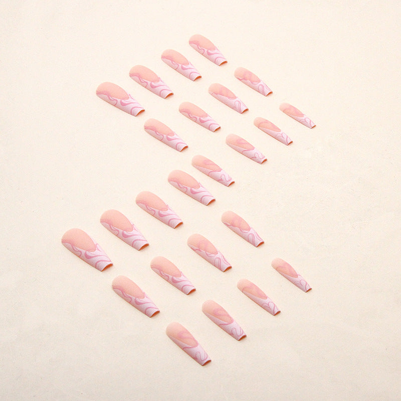 LuvLiner Heart Stripe Press-On Nails – Chic & Ready-to-Wear Glam