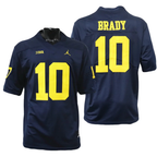 Men's #10 Tom Brady Michigan Wolverines College Football Jersey