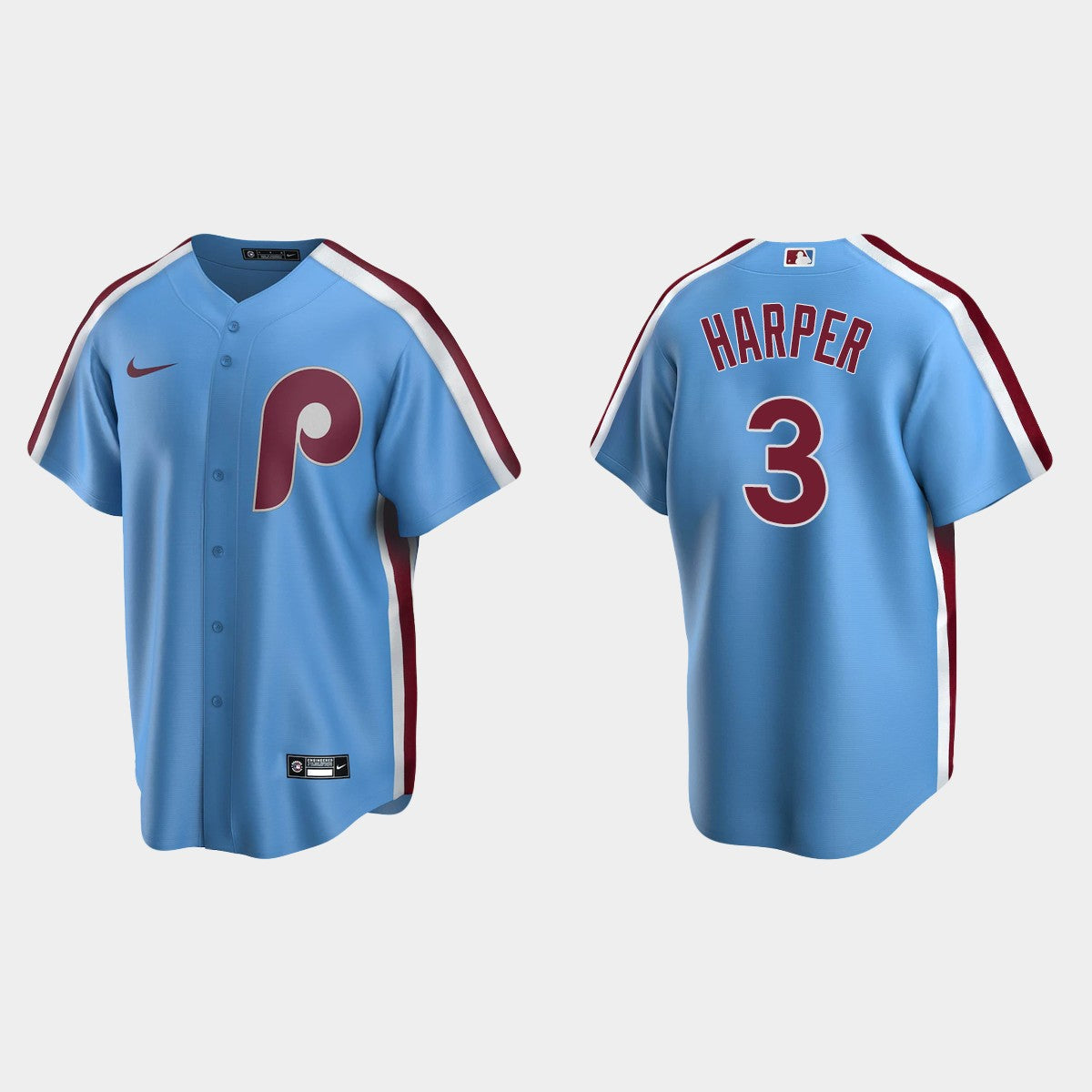 Men's Philadelphia Phillies #3 Bryce Harper Baseball Jersey