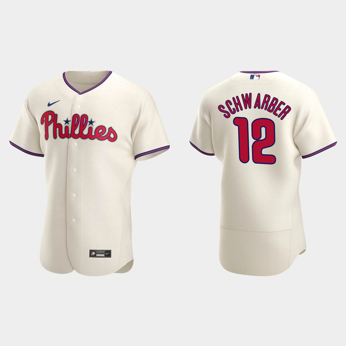 Men's Philadelphia Phillies #12 Kyle Schwarber Baseball Jersey