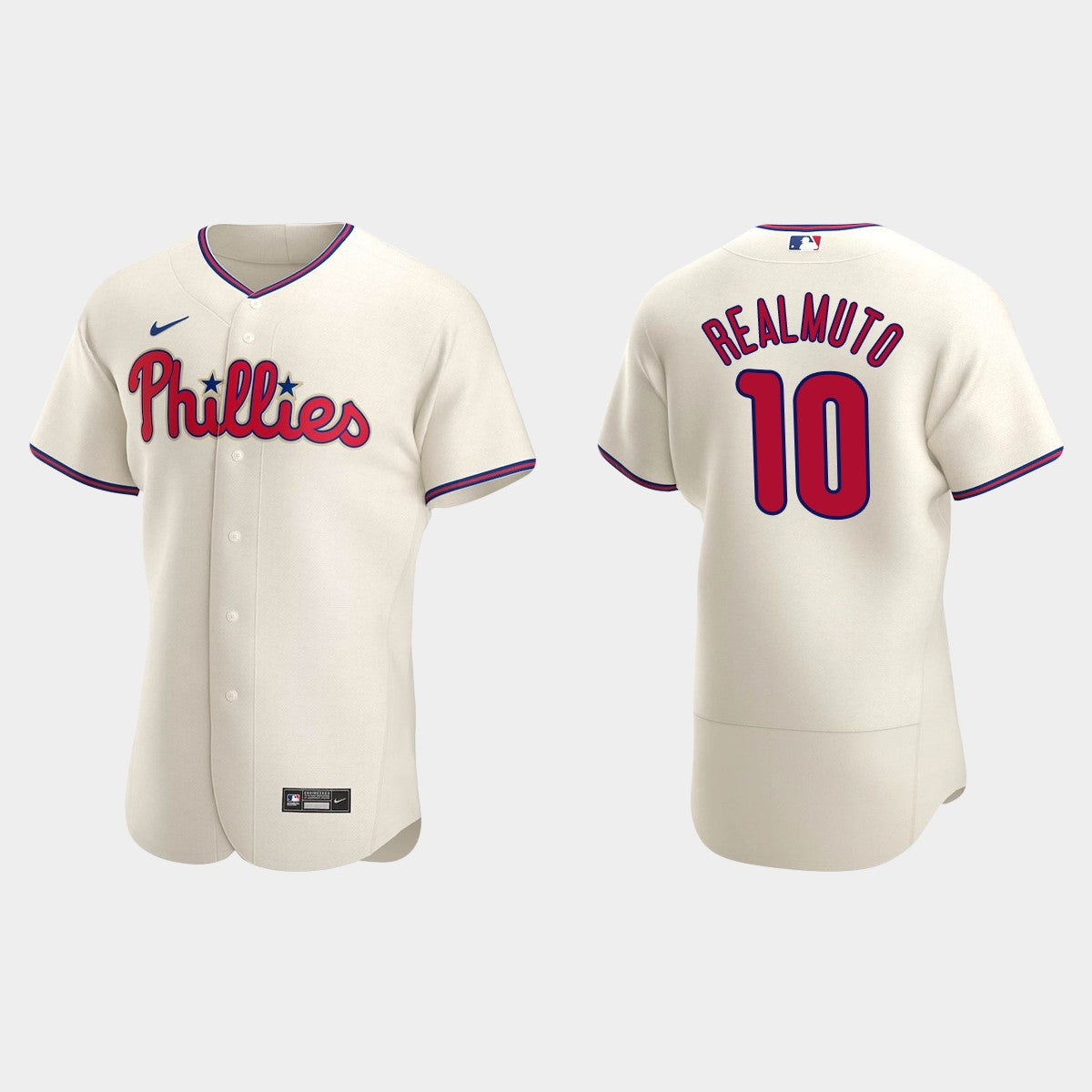 Men's Philadelphia Phillies #10 J.T. Realmuto Baseball Jersey