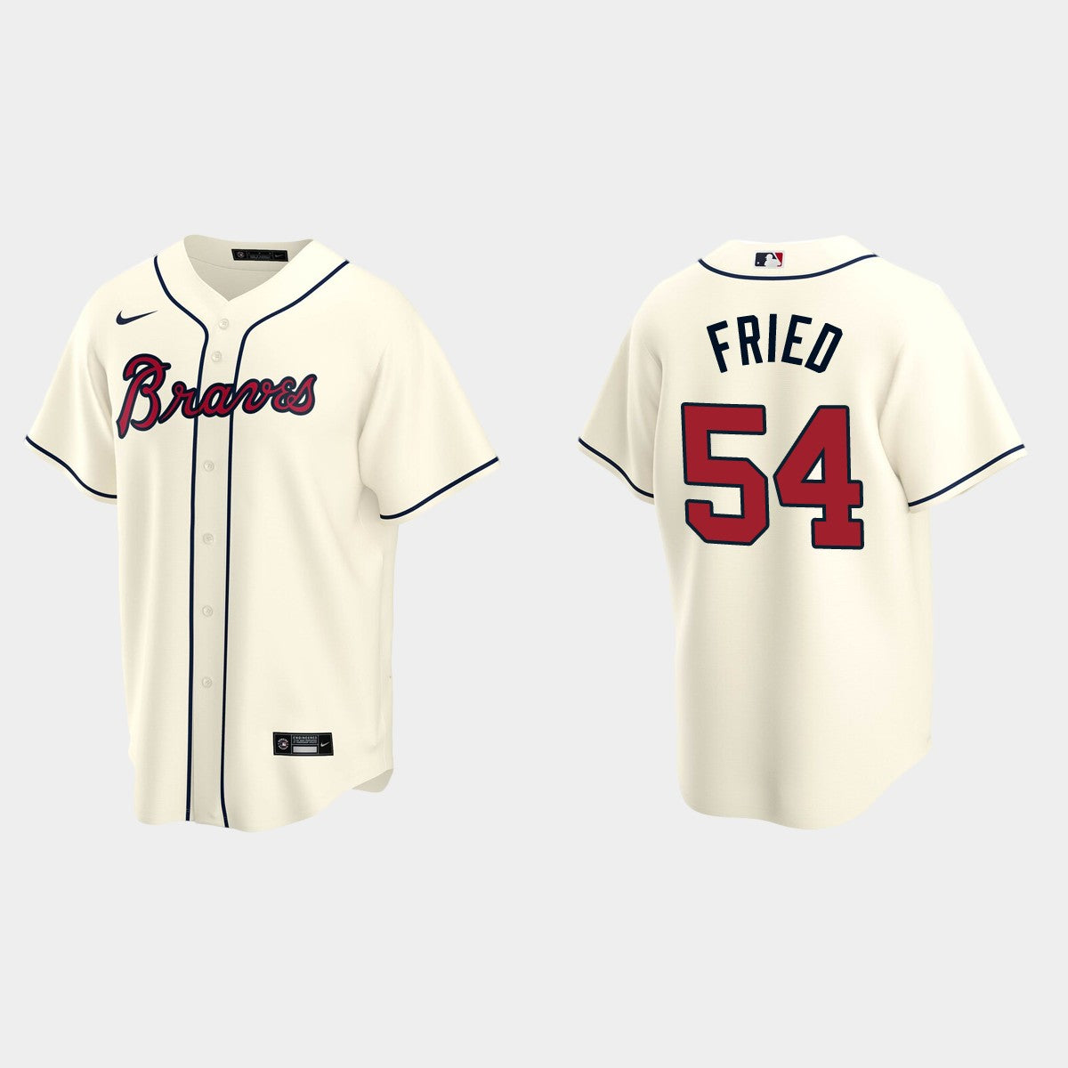 Men's Atlanta Braves #54 Max Fried Baseball Jersey