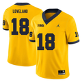 Men's #18 Colston Loveland Michigan Wolverines College Football Jersey