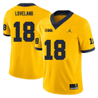 Men's #18 Colston Loveland Michigan Wolverines College Football Jersey