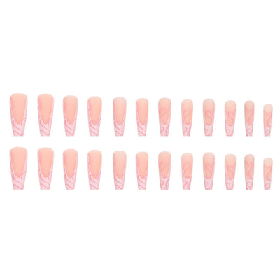 LuvLiner Heart Stripe Press-On Nails – Chic & Ready-to-Wear Glam