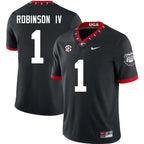 Men's #1 Ellis Robinson IV Georgia Bulldogs College Football Jersey