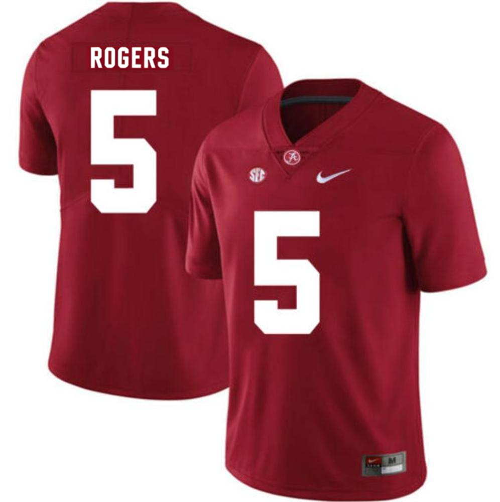Men's #5 Noah Rogers Alabama Crimson Tide College Football Jersey