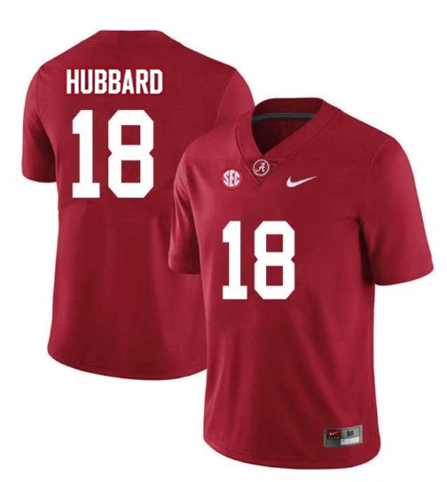 Men's #18 Bray Hubbard Alabama Crimson Tide College Football Jersey