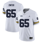 Men's #65 Zak Zinter Michigan Wolverines College Football Jersey