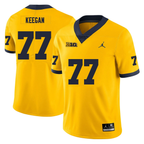 Men's #77 Trevor Keegan Michigan Wolverines College Football Jersey