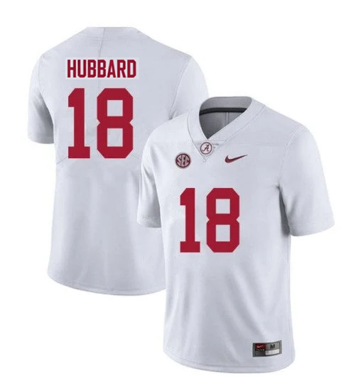 Men's #18 Bray Hubbard Alabama Crimson Tide College Football Jersey