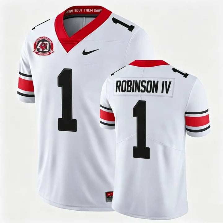 Men's #1 Ellis Robinson IV Georgia Bulldogs College Football Jersey