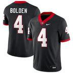 Men's #4 KJ Bolden Georgia Bulldogs College Football Jersey