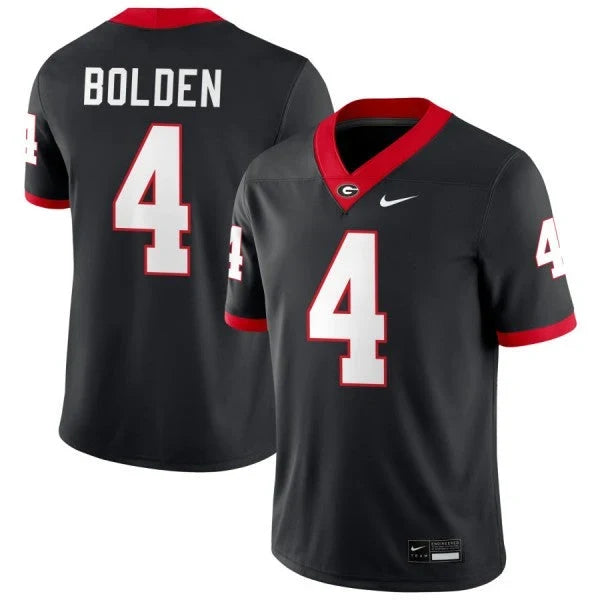 Men's #4 KJ Bolden Georgia Bulldogs College Football Jersey
