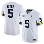 Men's #5 Savion Hiter Michigan Wolverines College Football Jersey