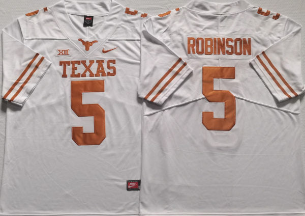 Texas Longhorn #5 Bijan Robinson College Football Jersey