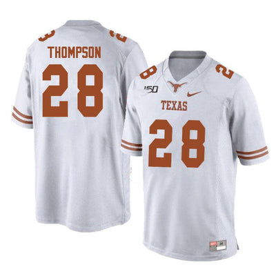 Texas Longhorns #28 Jerrin Thompson College Football Jersey