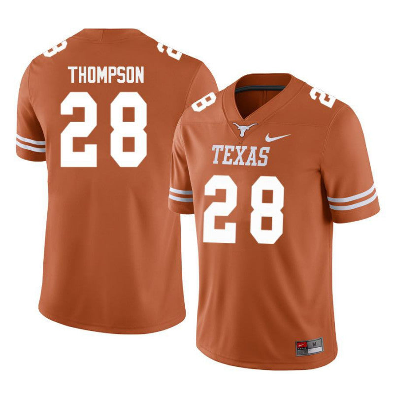 Texas Longhorns #28 Jerrin Thompson College Football Jersey