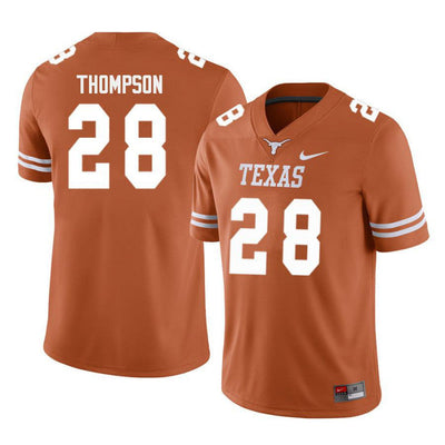 Texas Longhorns #28 Jerrin Thompson College Football Jersey